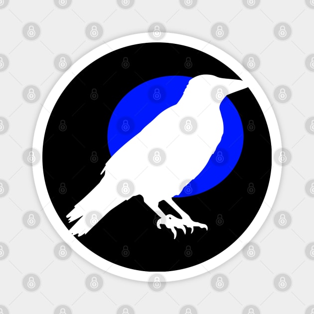 White Bird Blue Moon Magnet by L'Appel du Vide Designs by Danielle Canonico